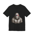 Patriotic Sasquatch Tee — Bigfoot Wearing American Flag Sunglasses