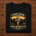 Camp Chair Crew T-Shirt – Summit Avoidance Team Outdoor Camping Tee