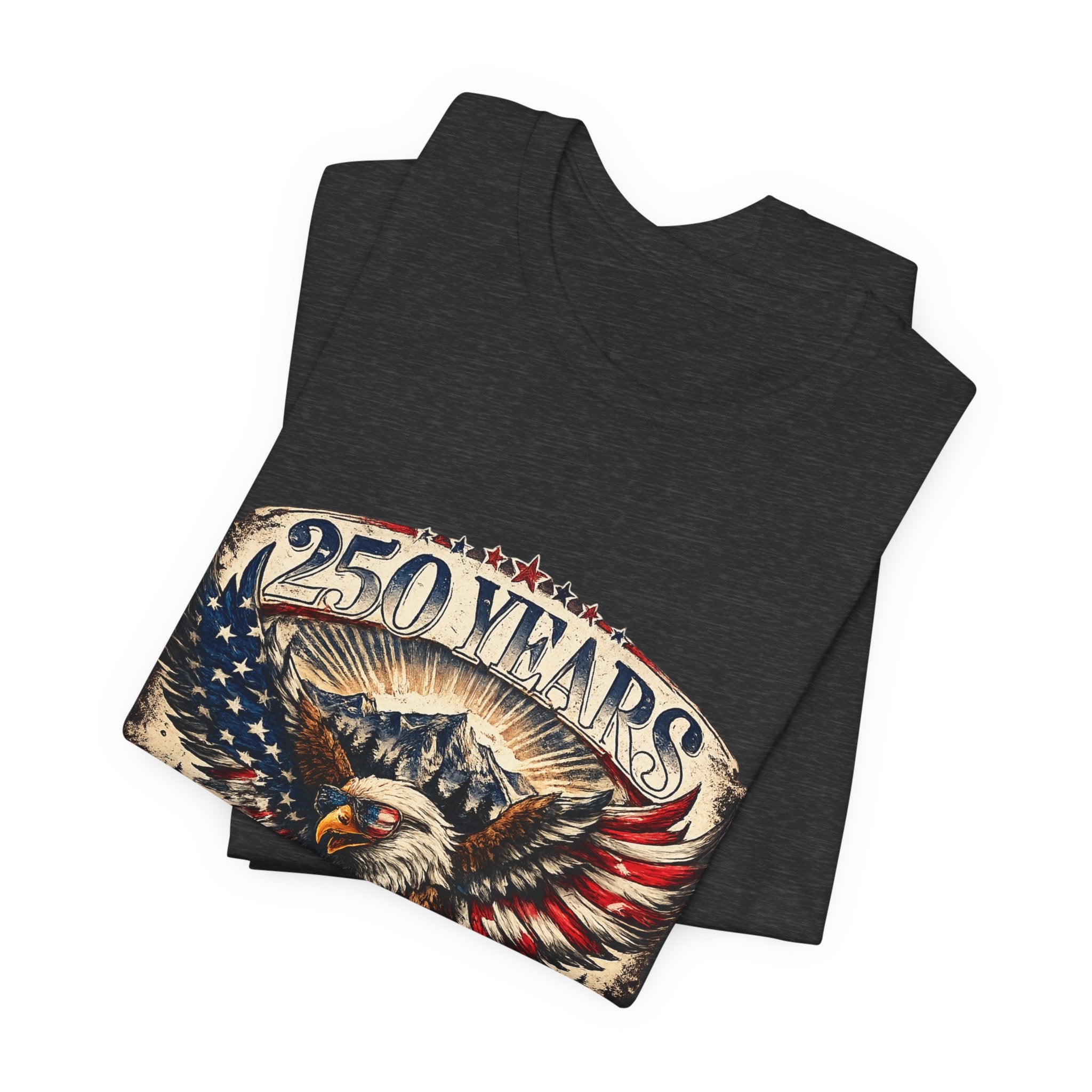 250 Years 1776–2026 Eagle T-Shirt — Patriotic Fourth of July Anniversary Tee